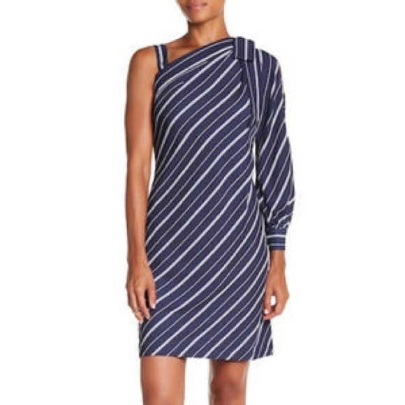 Eci New York single shoulder striped dress - Picture 1 of 7
